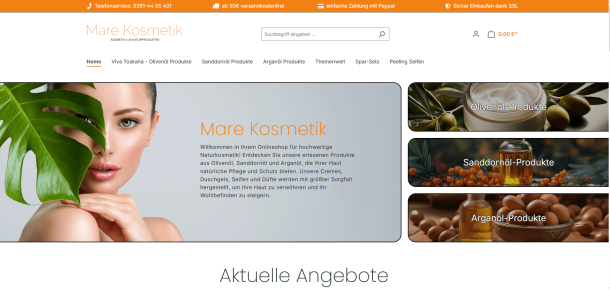 Mare Kosmetik Onlineshop